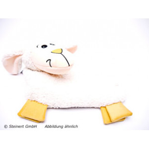 FASHY Wärmflasche Kuschelbezug Lamm flacher Kopf FASHY Wärmflasche Kuschelbezug Lamm flacher Kopf