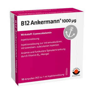 Produktbild von B12 ANKERMANN 1000 μg Injektionslösung Amp.
