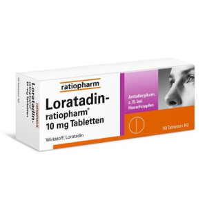 LORATADIN-ratiopharm 10 mg Tabletten LORATADIN-ratiopharm 10 mg Tabletten