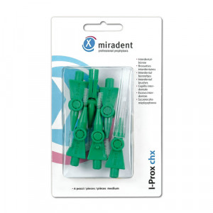 MIRADENT Interdentalbürste I-Prox CHX medium grün MIRADENT Interdentalbürste I-Prox CHX medium grün