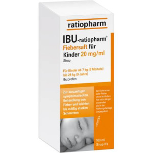Produktbild von IBU-RATIOPHARM Fiebersaft für Kinder 20 mg/ml