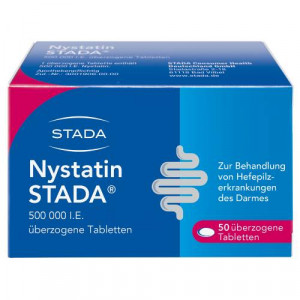 Produktbild von NYSTATIN STADA 500.000 I.E. überzogene Tab.