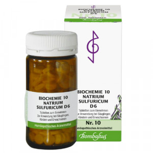 BIOCHEMIE 10 Natrium sulfuricum D 6 Tabletten BIOCHEMIE 10 Natrium sulfuricum D 6 Tabletten