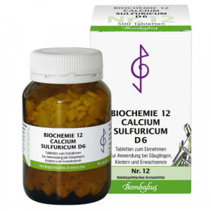 BIOCHEMIE 12 Calcium sulfuricum D 6 Tabletten BIOCHEMIE 12 Calcium sulfuricum D 6 Tabletten