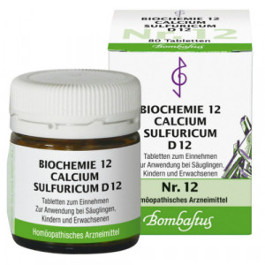 BIOCHEMIE 12 Calcium sulfuricum D 12 Tabletten BIOCHEMIE 12 Calcium sulfuricum D 12 Tabletten