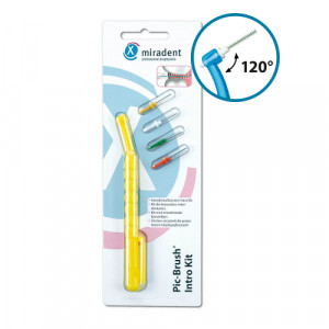 MIRADENT Interd.Pic-Brush Intro Kit 1H+4B.gelb MIRADENT Interd.Pic-Brush Intro Kit 1H+4B.gelb