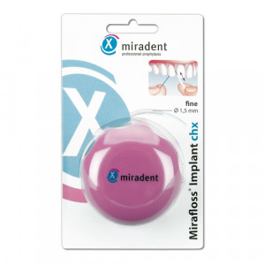 MIRADENT Zahnseide Mirafloss Implant CHX fine MIRADENT Zahnseide Mirafloss Implant CHX fine