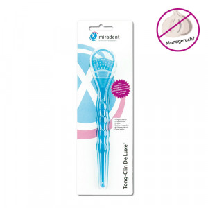 MIRADENT Zungenreiniger Tong-Clin de Luxe blau MIRADENT Zungenreiniger Tong-Clin de Luxe blau