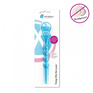 MIRADENT Zungenreiniger Tong-Clin de L.blau trans. MIRADENT Zungenreiniger Tong-Clin de L.blau trans.