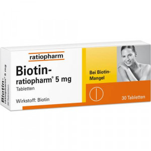 BIOTIN-RATIOPHARM 5 mg Tabletten BIOTIN-RATIOPHARM 5 mg Tabletten