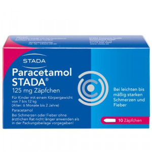 Produktbild von PARACETAMOL STADA 125 mg Zäpfchen