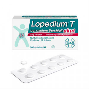LOPEDIUM T akut bei akutem Durchfall Tabletten LOPEDIUM T akut bei akutem Durchfall Tabletten