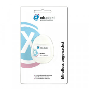 MIRADENT Zahnseide Mirafloss ungewachst 20 m MIRADENT Zahnseide Mirafloss ungewachst 20 m