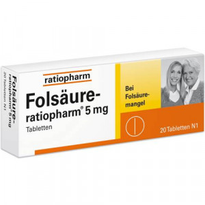 FOLSÄURE-RATIOPHARM 5 mg Tabletten FOLSÄURE-RATIOPHARM 5 mg Tabletten