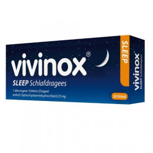 Produktbild von VIVINOX Sleep Schlafdragees überzogene Tab.