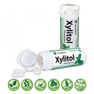 MIRADENT Xylitol Chewing Gum Spearmint MIRADENT Xylitol Chewing Gum Spearmint