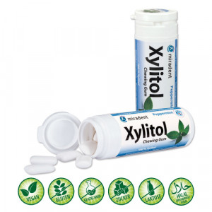 MIRADENT Xylitol Chewing Gum Minze MIRADENT Xylitol Chewing Gum Minze