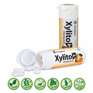 MIRADENT Xylitol Chewing Gum Frucht MIRADENT Xylitol Chewing Gum Frucht