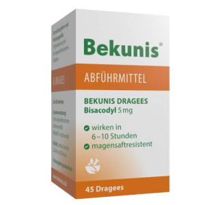 BEKUNIS Dragees Bisacodyl 5 mg magensaftres.Tabl. BEKUNIS Dragees Bisacodyl 5 mg magensaftres.Tabl.