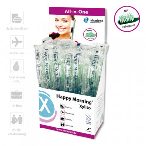 MIRADENT Einmalzahnbürste Happy Morning Xylitol MIRADENT Einmalzahnbürste Happy Morning Xylitol