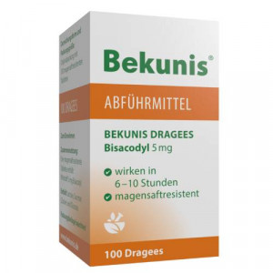 BEKUNIS Dragees Bisacodyl 5 mg magensaftres.Tabl. BEKUNIS Dragees Bisacodyl 5 mg magensaftres.Tabl.