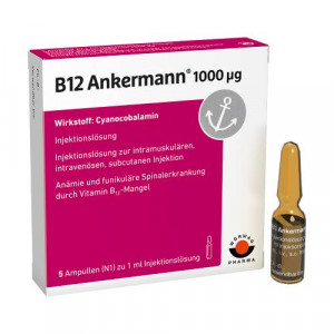 B12 ANKERMANN 1000 μg Injektionslösung Amp. B12 ANKERMANN 1000 μg Injektionslösung Amp.