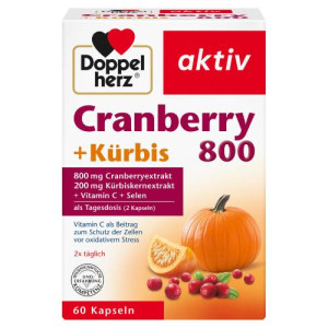 DOPPELHERZ Cranberry+Kürbis Kapseln DOPPELHERZ Cranberry+Kürbis Kapseln