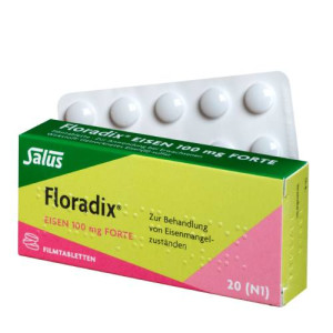 Produktbild von FLORADIX Eisen 100 mg forte Filmtabletten
