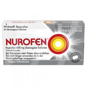 Produktbild von NUROFEN Ibuprofen 400 mg überzogene Tabletten