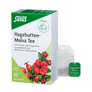 Produktbild von HAGEBUTTEN MALVA Tee Früchtetee Bio Salus Fbtl.