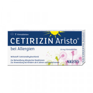 CETIRIZIN Aristo bei Allergien 10 mg Filmtabletten CETIRIZIN Aristo bei Allergien 10 mg Filmtabletten