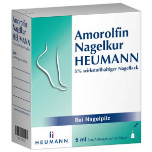 AMOROLFIN Nagelkur Heumann 5% wst.halt.Nagellack AMOROLFIN Nagelkur Heumann 5% wst.halt.Nagellack