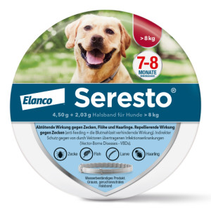 Produktbild von SERESTO 4,50g + 2,03g Halsband für Hunde ab 8kg