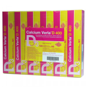 CALCIUM VERLA D 400 Brausetabletten CALCIUM VERLA D 400 Brausetabletten