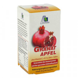 GRANATAPFEL 500 mg plus Vit.C+B12+Zink+Selen Kaps. GRANATAPFEL 500 mg plus Vit.C+B12+Zink+Selen Kaps.