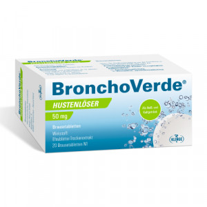 BRONCHOVERDE Hustenlöser 50 mg Brausetabletten BRONCHOVERDE Hustenlöser 50 mg Brausetabletten
