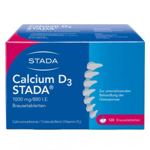Produktbild von CALCIUM D3 STADA 1000 mg/880 I.E. Brausetabletten