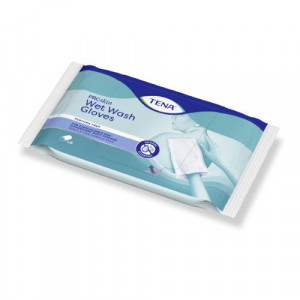 Produktbild von TENA WET Wash Glove parfümfrei 15x23 cm blau