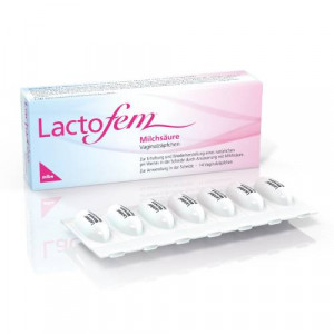 Produktbild von LACTOFEM Milchsäure Vaginalzäpfchen