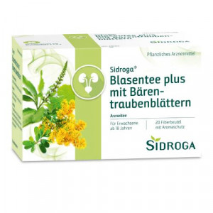 Produktbild von SIDROGA Blasentee plus mit Bärentraubenblättern