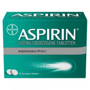 Produktbild von ASPIRIN 500 mg überzogene Tabletten