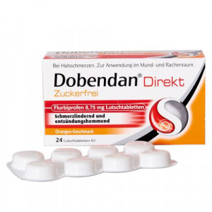 DOBENDAN Direkt zuckerfrei Flurbiprofen 8,75mg Lut DOBENDAN Direkt zuckerfrei Flurbiprofen 8,75mg Lut