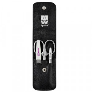 Produktbild von APOLINE Manicure Etui 3teilig schwarz