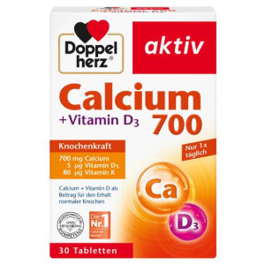 DOPPELHERZ Calcium 700+Vitamin D3 Tabletten DOPPELHERZ Calcium 700+Vitamin D3 Tabletten