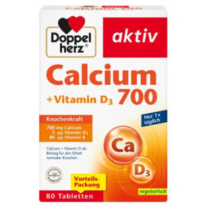 DOPPELHERZ Calcium 700+Vitamin D3 Tabletten DOPPELHERZ Calcium 700+Vitamin D3 Tabletten