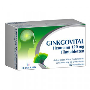 Produktbild von GINKGOVITAL Heumann® 120 mg Filmtabletten