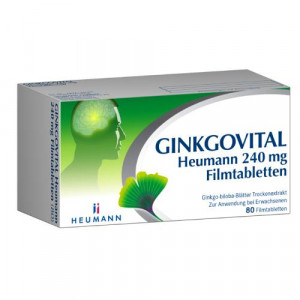 Produktbild von GINKGOVITAL Heumann® 240 mg Filmtabletten