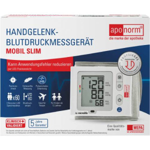 Produktbild von APONORM Blutdruckmessgerät Mobil Slim Handgelenk