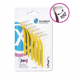 MIRADENT Interdentalbürste I-Prox L 0,5 mm gelb MIRADENT Interdentalbürste I-Prox L 0,5 mm gelb
