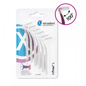 MIRADENT Interdentalbürste I-Prox L 0,6 mm weiß MIRADENT Interdentalbürste I-Prox L 0,6 mm weiß